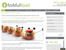 Tablet Screenshot of forkfulfood.com
